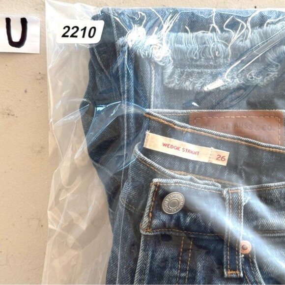 Levi's Premium Wedgie Straight Cropped denim jeansSize 26 - Picture 7 of 9
